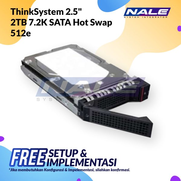 ThinkSystem 2.5  2TB 7.2K SATA 6Gb Hot Swap 512e HDD (7XB7A00037)