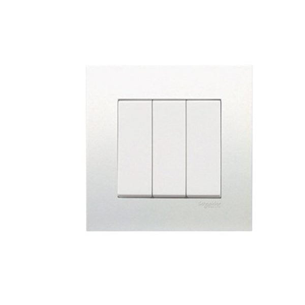 SAKLAR HOTEL TRIPLE VIVACE SCHNEIDER KB33_WE 3 GANG 2 WAY SWITCH