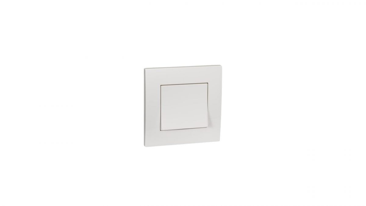 999 SAKLAR HOTEL SINGLE VIVACE SCHNEIDER KB31_WE 1 GANG 2 WAY SWITCH - Gambar 1